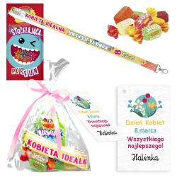 Gotowy prezent zestaw oranżada smycz cukierki...