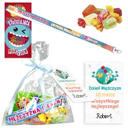 Gotowy prezent zestaw oranżada smycz cukierki...