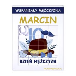 Puzzle przesuwane z imieniem prezent na Dzień...