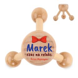 Ręczny masażer drewniany prezent na Dzień...