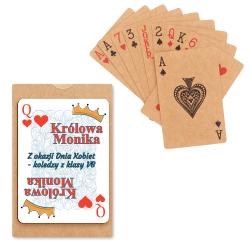 Karty do gry z recyklingu prezent na Dzień...