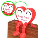 Personalizowane serce figurka prezent na Dzień Kobiet 8 marca