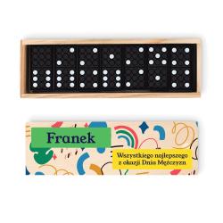 Personalizowane drewniane domino prezent na...