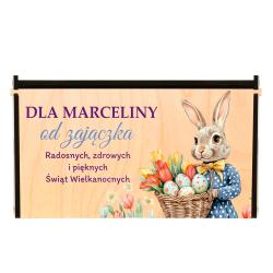Drewniane pudełko na pieniądze prezent...