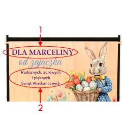 Drewniane pudełko na pieniądze prezent...