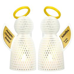 Lampka LED Aniołek pamiątka I Komunii Świętej z...