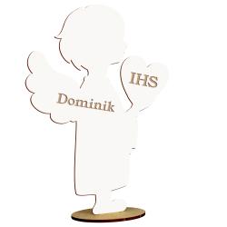 Duży anioł z imieniem dekoracja I Komunia...
