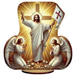 Figurka Jezus Zmartwychwstały Grota dekoracja...