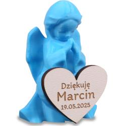 Podziękowania komunijne dla gości niebieska...