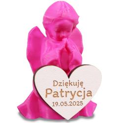 Podziękowania komunijne dla gości różowa...