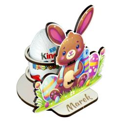 Personalizowany stojak na Kinder jajko zajączek...