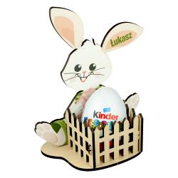 Wielkanocny zajączek na Kinder jajko z...