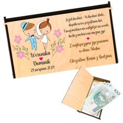 Personalizowane pudełko na pieniądze na wesele...