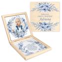 Personalizowana pamiątka chrztu świętego z dedykacją dla chłopca
