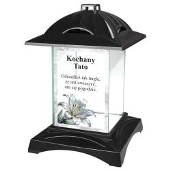 Personalizowany ekskluzywny szklany znicz z...