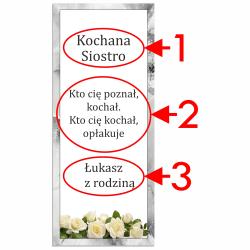 Ekskluzywny szklany znicz na grób z dedykacją i...