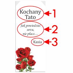 Ekskluzywny szklany znicz na grób z dedykacją i...