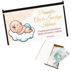 Personalizowane pudełko na pieniądze na Chrzest...