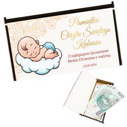 Personalizowane pudełko na pieniądze na chrzest...