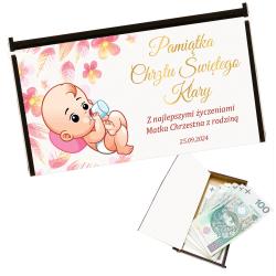 Personalizowane pudełko na pieniądze na Chrzest...
