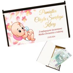 Personalizowane pudełko na pieniądze na chrzest...