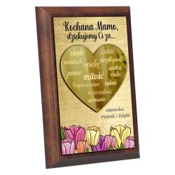 Prezent na Dzień Matki ramka dedykacja...