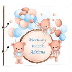 Album na zdjęcia Pierwszy roczek prezent z misiami