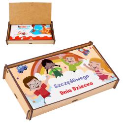Personalizowane drewniane pudełko na czekoladę...