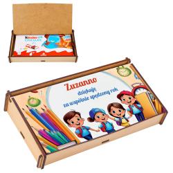 Drewniane pudełko na czekoladę personalizowane...