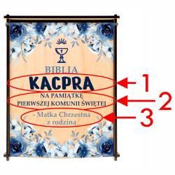 Biblia w pudełku na Pierwszą Komunię Świętą z...
