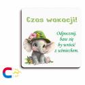 Magnes na Zakończenie Roku Szkolnego Prezent dla Ucznia Wakacyjny Magnes z Nadrukiem