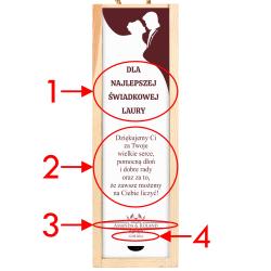 Skrzynka na wino z personalizacją podziękowanie...