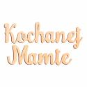 Drewniany napis "Kochanej Mamie" – prezent na Dzień Mamy