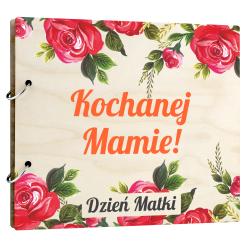 Drewniany album na zdjęcia na Dzień Mamy -...