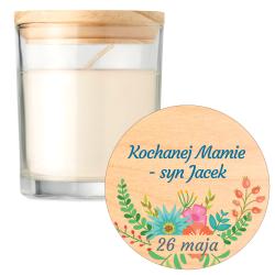 Świeca waniliowa w szkle prezent z grawerem na...