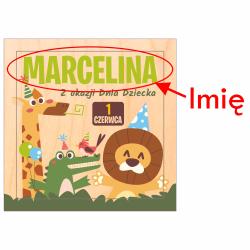 Personalizowane drewniane puzzle z imieniem...