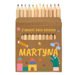 Kredki z imieniem prezent dla dzieci na Dzień...