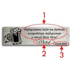 Skrzynka nosidło na piwo prezent V8 Dzień Ojca...
