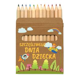 Kredki z dedykacją prezent dla dzieci na Dzień...