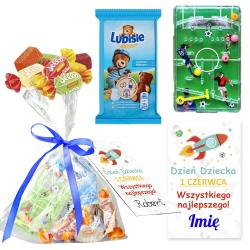 Zestaw prezentowy na Dzień Dziecka piłkarzyki...