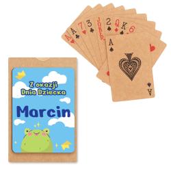 Karty do gry z recyklingu prezent na Dzień...