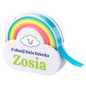 Podajnik taśmy do notatek prezent na Dzień Dziecka z imieniem kolorowy organizer biurkowy