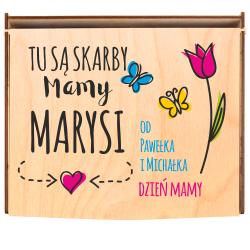 Zestaw herbat dla mamy w drewnianym pudełku z...