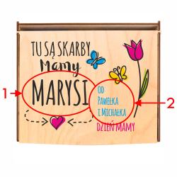 Zestaw herbat dla mamy w drewnianym pudełku z...