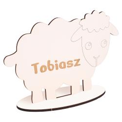 Statuetka owieczka z imieniem pamiątka Komunii...