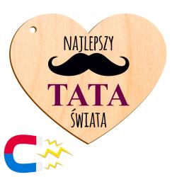 Magnes serce Najlepszy Tata świata prezent na...