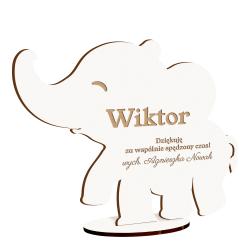 Słonik statuetka z imieniem grawer dla ucznia...