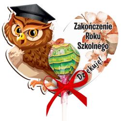 Sówka z lizakiem podziękowanie na zakończenie...