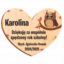 Upominek z imieniem Ucznia Magnes na Zakończenie Roku Szkolnego