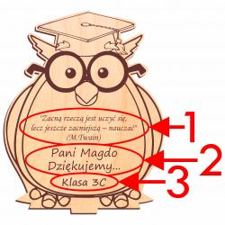 Prezent dla Nauczyciela Drzewko z Sową z...